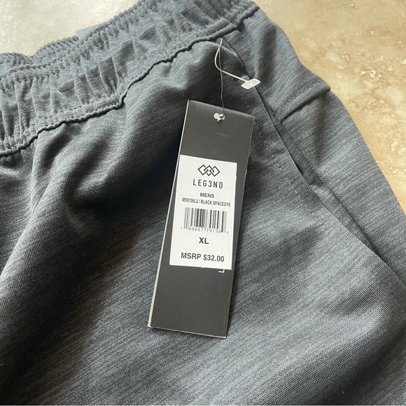 Legend Black Spacedye Men's Shorts Athletic Workout Men's Size XL. C - Picture 5 of 9